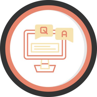 Bilgisayar. Web simgesi basit illüstrasyon