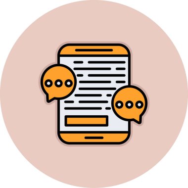 Konuş. Web simgesi vektör illüstrasyonu