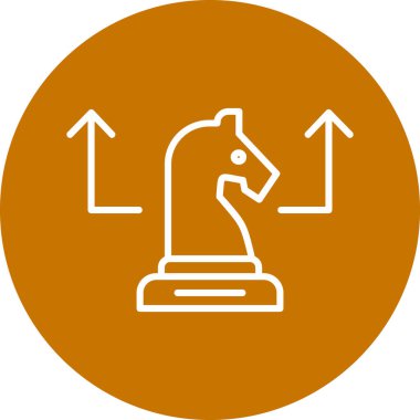 Bir at simgesinin vektör illüstrasyonu