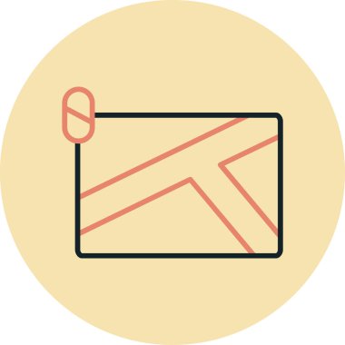 Zarf ve mesaj simgesinin vektör çizimi. Posta elemanı. harf stok vektör illüstrasyonu.