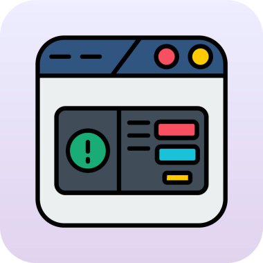 Renk web vektör simgesi