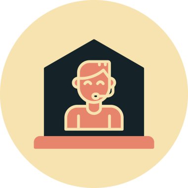 Ev simgesi vektör illüstrasyonu