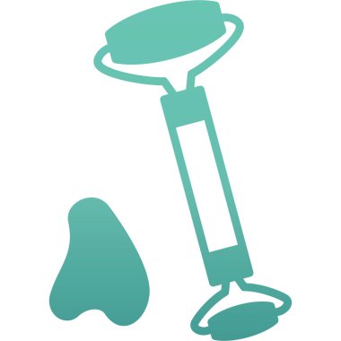 Modern b 'nin vektör çizimi mikroskop simgesinden yoksun