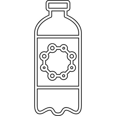 İzole su tasarım şişe