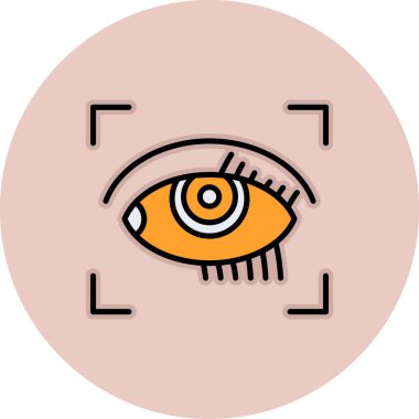 Göz simgesi vektör illüstrasyonu