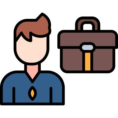 Çanta. Web simgesi basit tasarım