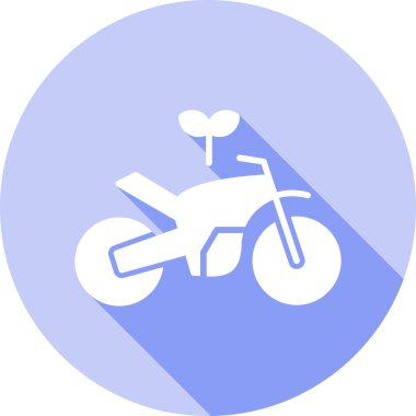Motorsiklet. Web simgesi basit illüstrasyon