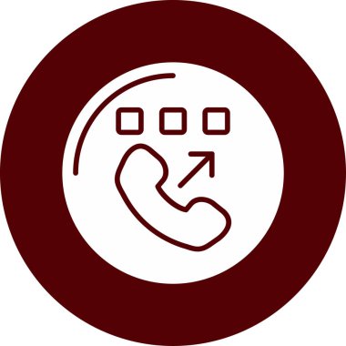 Telefon vektör simgesi. biçim kahverengi renkli düz sembol, yuvarlak açılar, beyaz arkaplan.