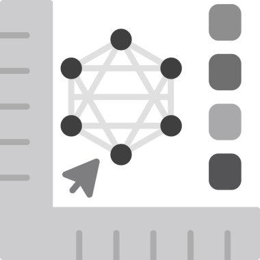 ağ bağlantısı simgesi, vektör illüstrasyonu