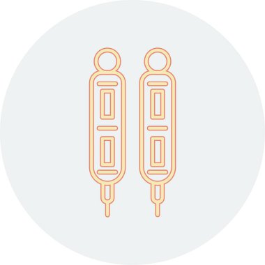 iki erkek ve kadın giysi çizgisi tarzı ikon tasarımı, kıyafet modası ve güzellik temalı illüstrasyon