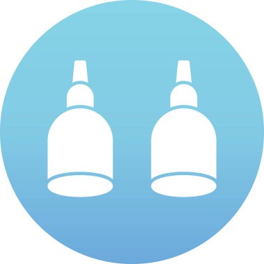 Modern b 'nin vektör illüstrasyonu şişe simgesinden yoksun