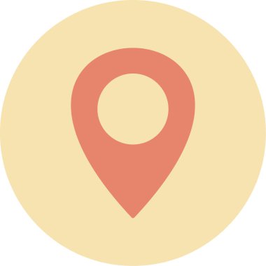 konum imleci simgesi düz biçimli