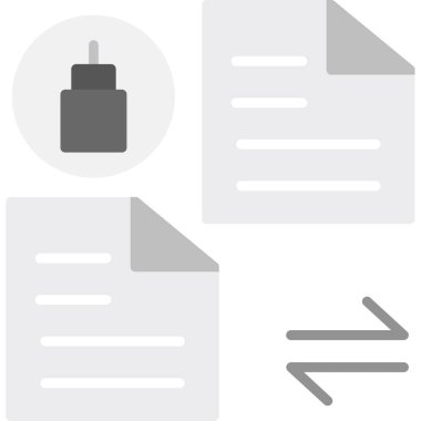 kağıt dosya simgesi ana hat biçiminde