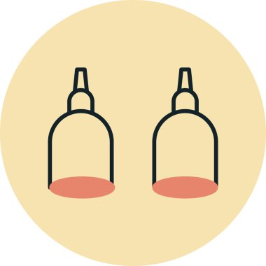 Şarap şişesi. Basit tasarım