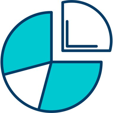 vektör pasta çizelgesi simgesi