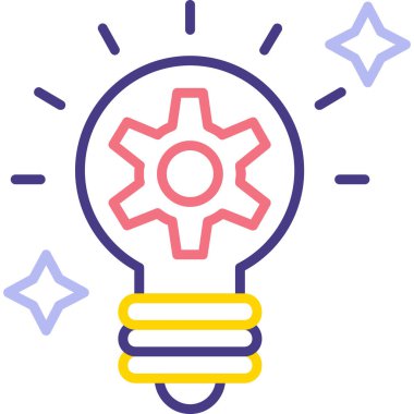 ampul simgesi vektör illüstrasyonu