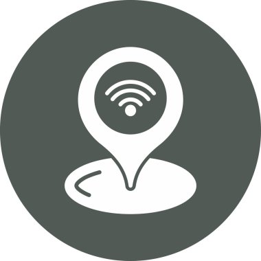 kablosuz konum konum simgesi ana hat biçiminde