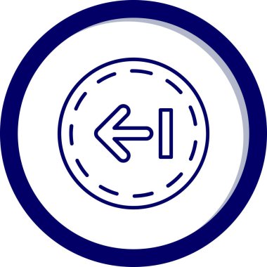 Yön ok ikonu vektör illüstrasyonu