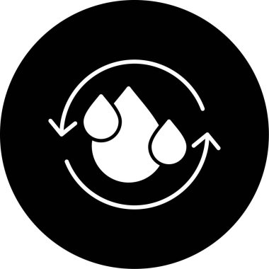 Modern bir su damlasının vektör çizimi