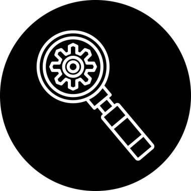 Moda biçimi izole edilmiş arkaplan içinde arama motoru optimizasyon simgesi