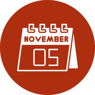 Kasım 'ın 8' i bir günlük takvimde