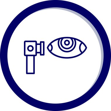 Göz simgesinin vektör illüstrasyonu