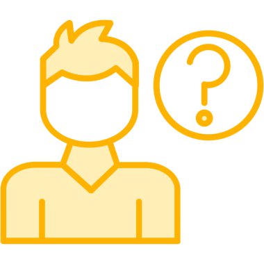 erkek avatar simgesi vektör illüstrasyonu