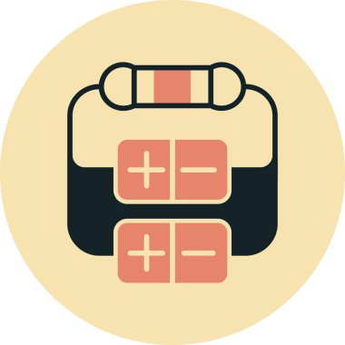 Direnç Ağı simgesi, vektör illüstrasyonu