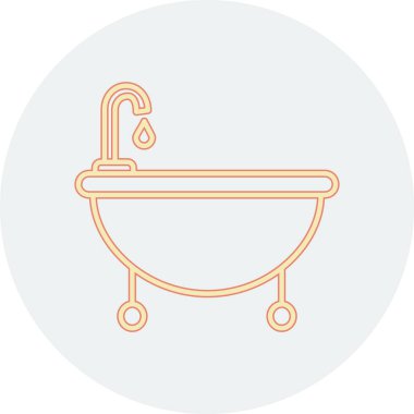 Duş simgesinin vektör illüstrasyonu