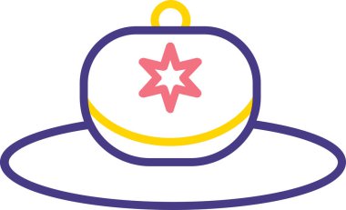 sihirli şapka vektör simgesi