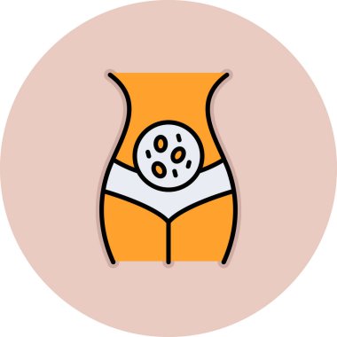 Kadın ve pantolonun düz dizaynında vektör çizimi