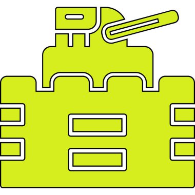 Çizgi film simgesinin vektör çizimi