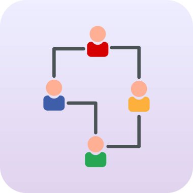 hiyerarşi simgesi vektör illüstrasyonu