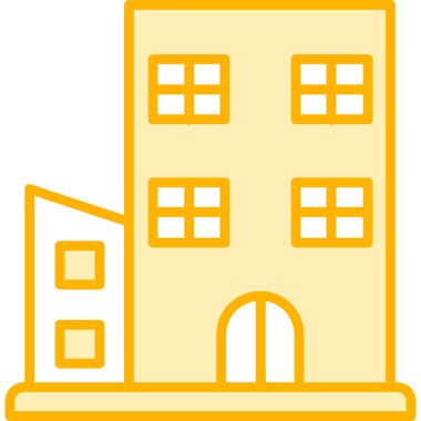 Bina. Web simgesi basit tasarım