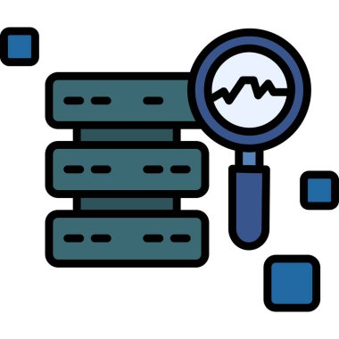 veri analiz simgesi. beyaz üzerinde izole edilmiş özet veri analiz vektör rengi