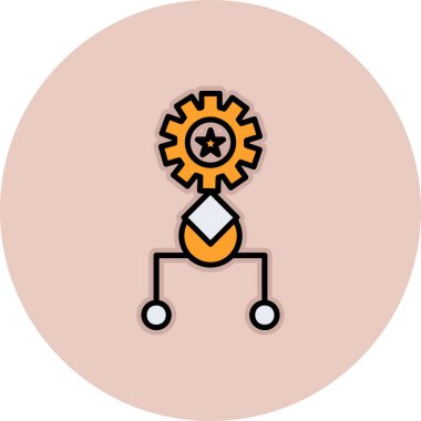 dişli simgesi vektör illüstrasyonu