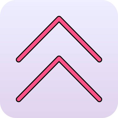 ok Simgesi Soyut Arkaplanda İzole Edildi