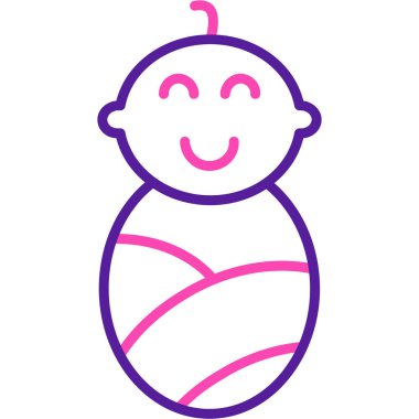 bebek oğlan simgesi, vektör illüstrasyonu