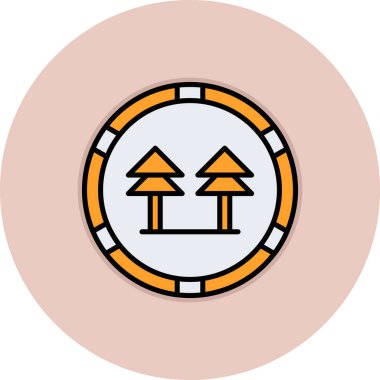 dağ ikonu vektör illüstrasyonu