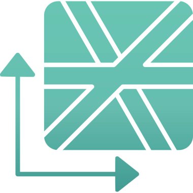 ok Ağı simgesi basit illüstrasyon