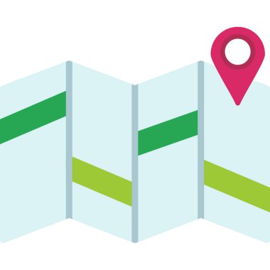 harita konumu simgesi düz biçimli