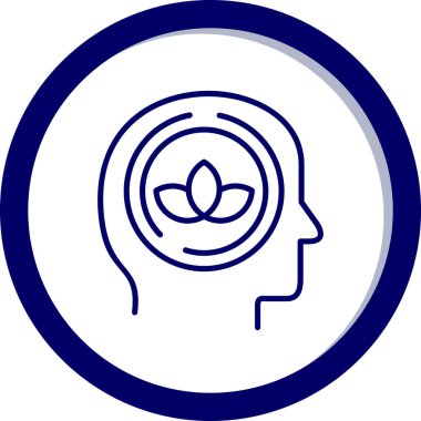 lotus. Web simgesi basit illüstrasyon