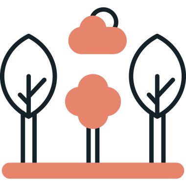 Bulut simgesi vektör illüstrasyonu