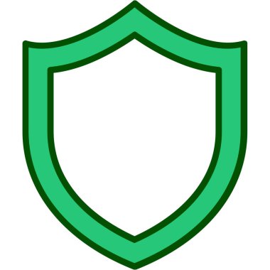 kalkan ikon vektör illüstrasyonu