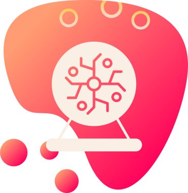 Beyin beyin simgesi ile doldurulmuş dış hat biçimi