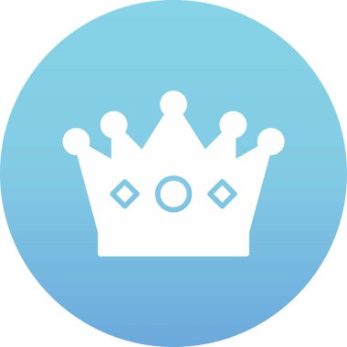 Taç. Web simgesi basit tasarım