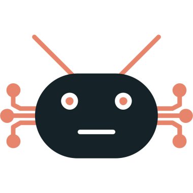 Robot renkli vektör simgesi