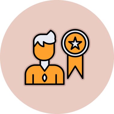 Rozet simge vektör çizim