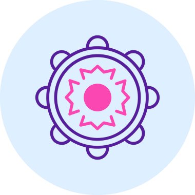 Virüs Simgesi, vektör illüstrasyonu