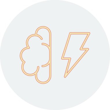 Bulut simgesinin vektör illüstrasyonu